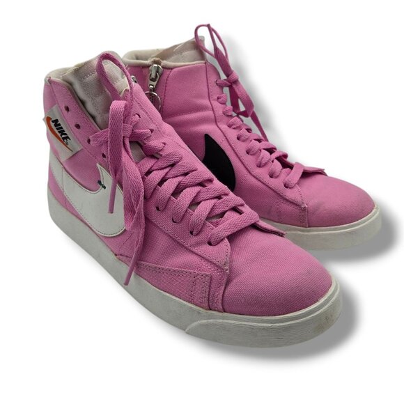 Nike Blazer Rebel Mid Sneakers Womens 7 Pink Skateboard BQ4022-602 - Picture 2 of 9